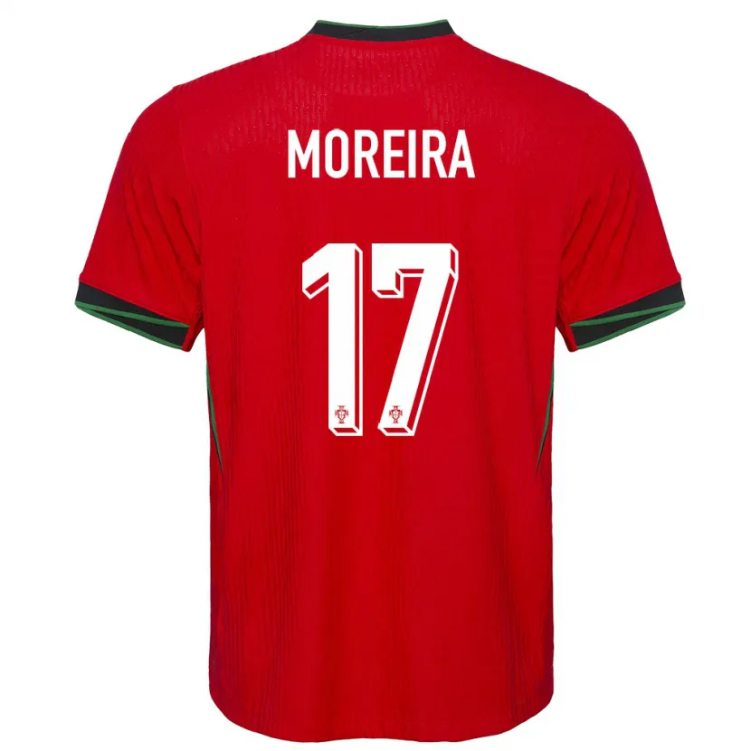 Danxen Heren Portugal Afonso Moreira #17 Rood Thuisshirt Thuistenue 24-26 T-Shirt