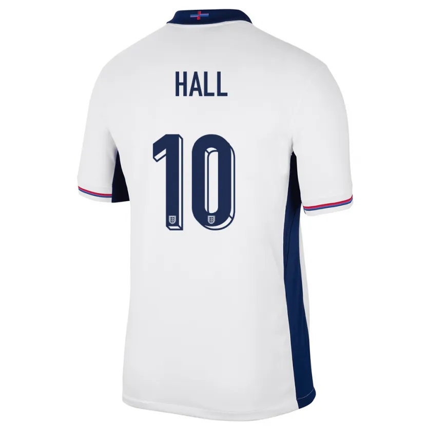 Danxen Heren Engeland George Hall #10 Wit Thuisshirt Thuistenue 24-26 T-Shirt