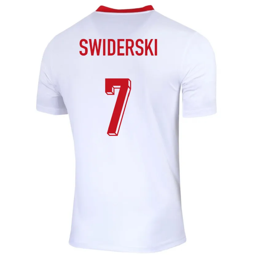 Danxen Heren Polen Karol Swiderski #7 Wit Thuisshirt Thuistenue 24-26 T-Shirt