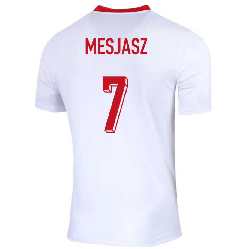 Danxen Heren Polen Malgorzata Mesjasz #7 Wit Thuisshirt Thuistenue 24-26 T-Shirt