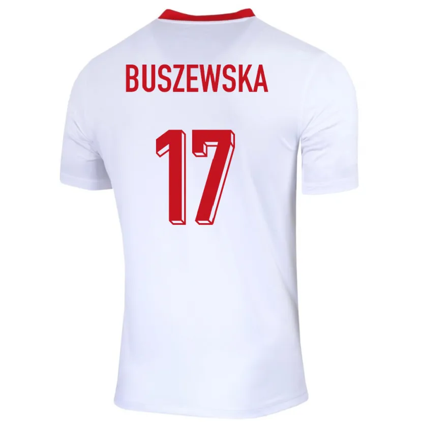 Danxen Heren Polen Zofia Buszewska #17 Wit Thuisshirt Thuistenue 24-26 T-Shirt