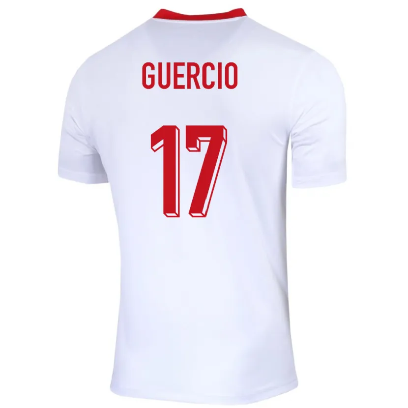 Danxen Heren Polen Tomasso Guercio #17 Wit Thuisshirt Thuistenue 24-26 T-Shirt