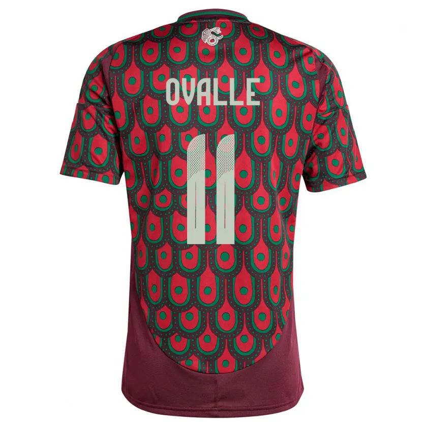 Danxen Heren Mexico Lizbeth Ovalle #11 Kastanjebruin Thuisshirt Thuistenue 24-26 T-Shirt