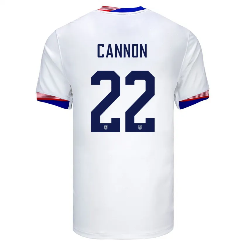 Danxen Heren Verenigde Staten Reggie Cannon #22 Wit Thuisshirt Thuistenue 24-26 T-Shirt