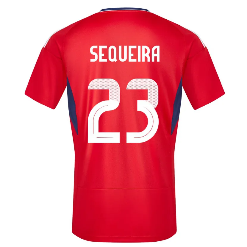 Danxen Heren Costa Rica Patrick Sequeira #23 Rood Thuisshirt Thuistenue 24-26 T-Shirt