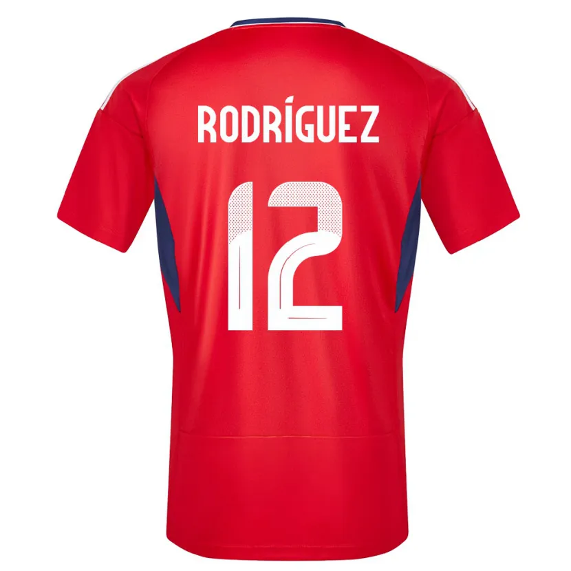Danxen Heren Costa Rica Lixy Rodriguez #12 Rood Thuisshirt Thuistenue 24-26 T-Shirt