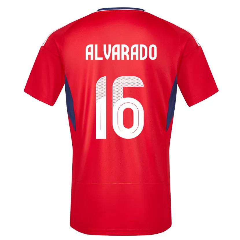 Danxen Heren Costa Rica Katherine Alvarado #16 Rood Thuisshirt Thuistenue 24-26 T-Shirt