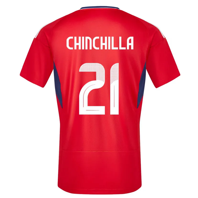 Danxen Heren Costa Rica Viviana Chinchilla #21 Rood Thuisshirt Thuistenue 24-26 T-Shirt