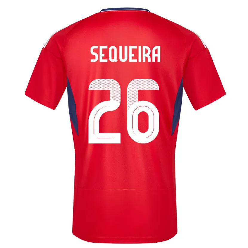 Danxen Heren Costa Rica Douglas Sequeira #26 Rood Thuisshirt Thuistenue 24-26 T-Shirt