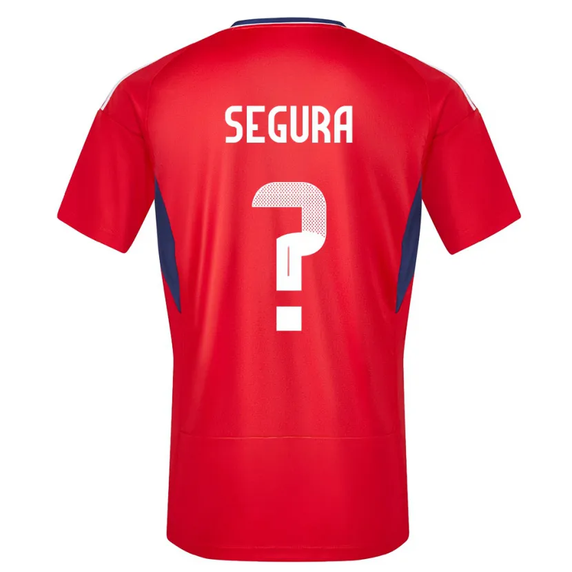 Danxen Heren Costa Rica Oscar Segura #0 Rood Thuisshirt Thuistenue 24-26 T-Shirt