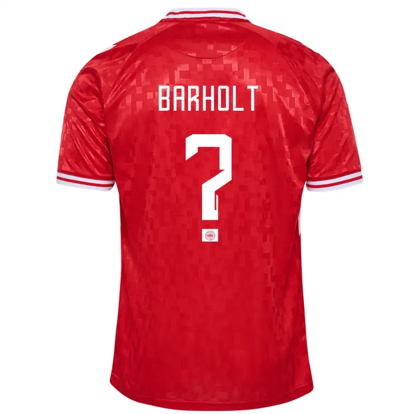 Danxen Heren Denemarken Noah Barholt #0 Rood Thuisshirt Thuistenue 24-26 T-Shirt