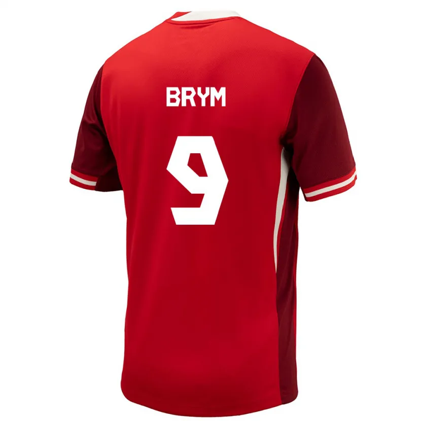 Danxen Heren Canada Charles-Andreas Brym #9 Rood Thuisshirt Thuistenue 24-26 T-Shirt