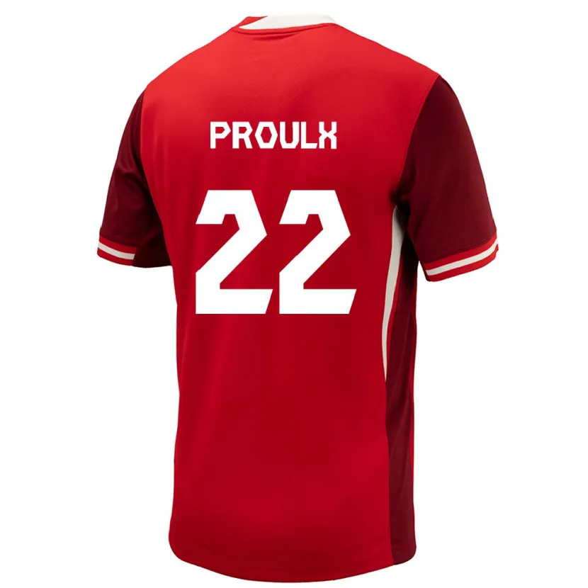 Danxen Heren Canada Lysianne Proulx #22 Rood Thuisshirt Thuistenue 24-26 T-Shirt