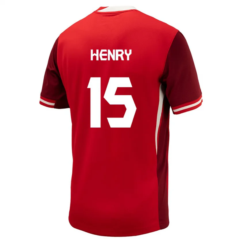 Danxen Heren Canada Doneil Henry #15 Rood Thuisshirt Thuistenue 24-26 T-Shirt