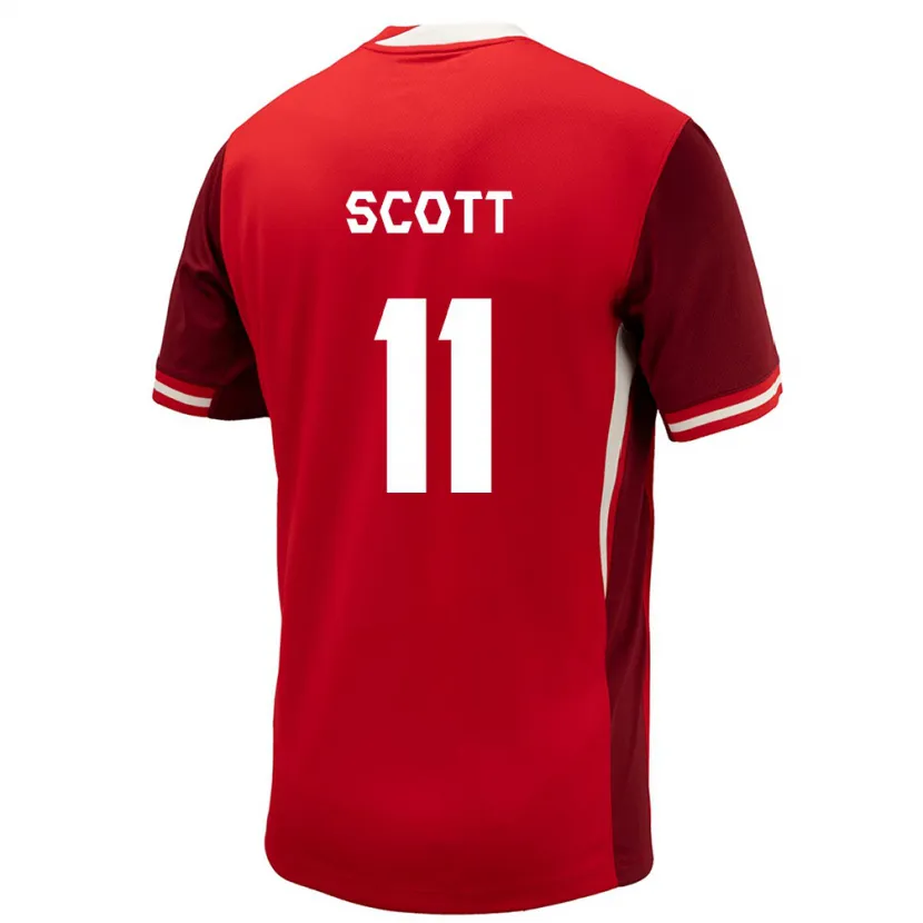 Danxen Heren Canada Desiree Scott #11 Rood Thuisshirt Thuistenue 24-26 T-Shirt