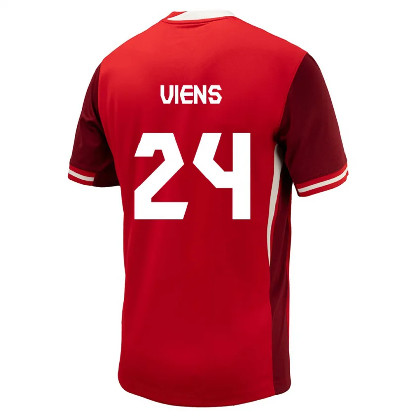 Danxen Heren Canada Evelyne Viens #24 Rood Thuisshirt Thuistenue 24-26 T-Shirt