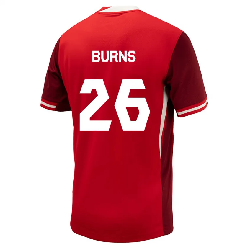 Danxen Heren Canada Zoe Burns #26 Rood Thuisshirt Thuistenue 24-26 T-Shirt