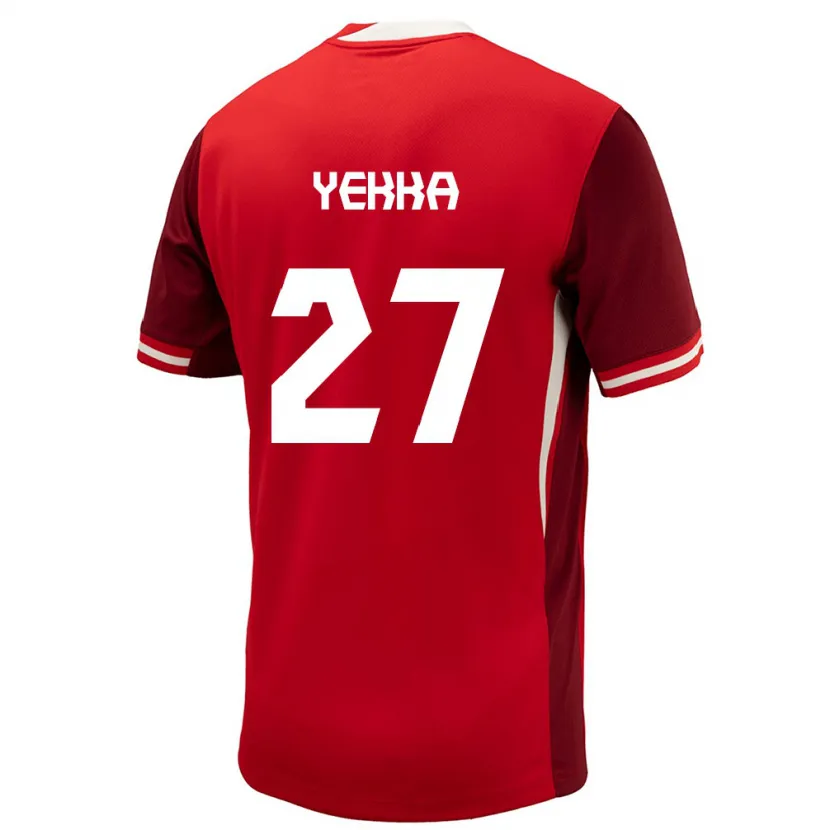 Danxen Heren Canada Sura Yekka #27 Rood Thuisshirt Thuistenue 24-26 T-Shirt