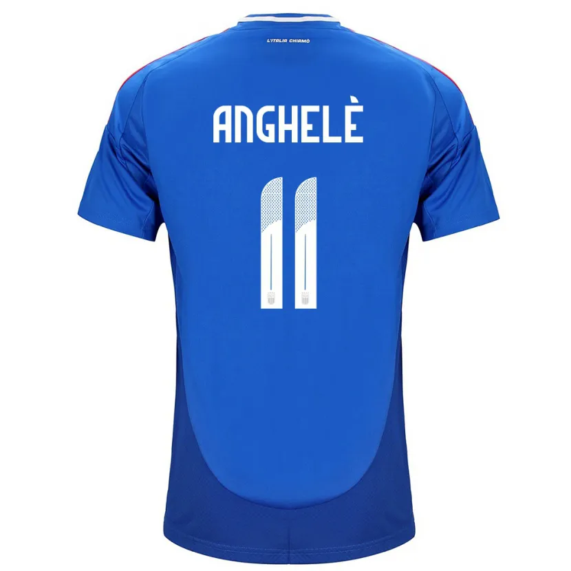 Danxen Heren Italië Lorenzo Anghelè #11 Blauw Thuisshirt Thuistenue 24-26 T-Shirt