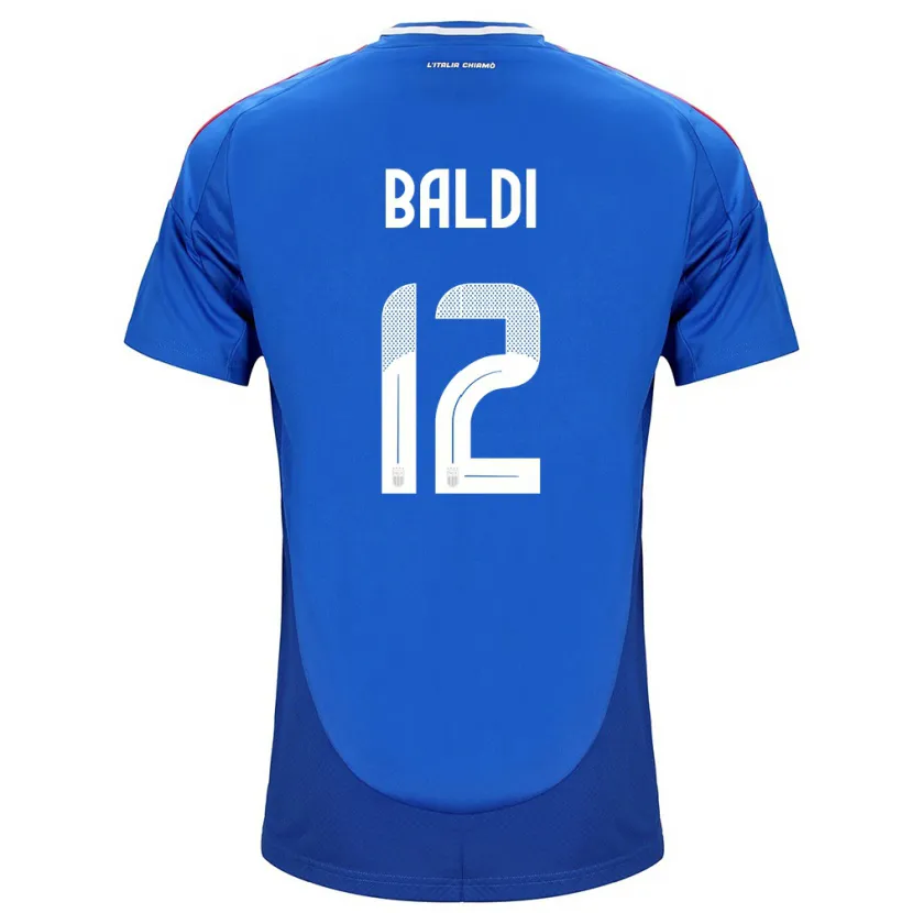 Danxen Heren Italië Rachele Baldi #12 Blauw Thuisshirt Thuistenue 24-26 T-Shirt