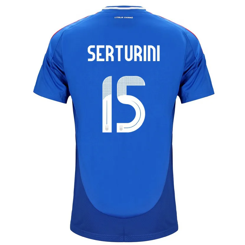 Danxen Heren Italië Annamaria Serturini #15 Blauw Thuisshirt Thuistenue 24-26 T-Shirt