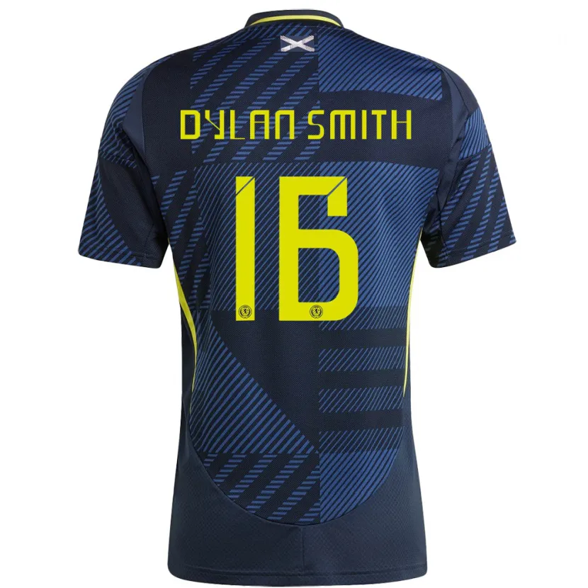 Danxen Heren Schotland Dylan Smith #16 Donkerblauw Thuisshirt Thuistenue 24-26 T-Shirt