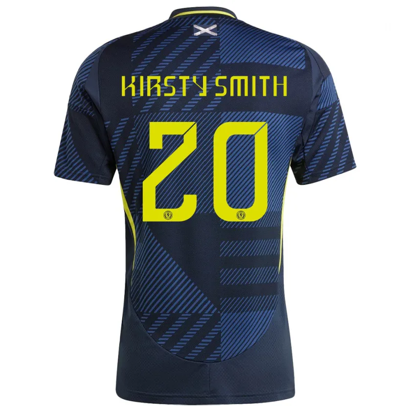 Danxen Heren Schotland Kirsty Smith #20 Donkerblauw Thuisshirt Thuistenue 24-26 T-Shirt
