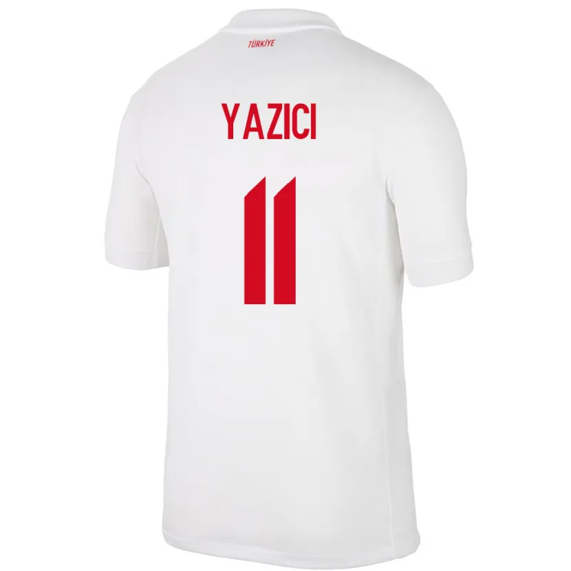 Danxen Heren Turkije Yusuf Yazıcı #11 Wit Thuisshirt Thuistenue 24-26 T-Shirt