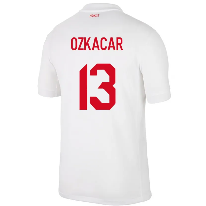 Danxen Heren Turkije Cenk Özkacar #13 Wit Thuisshirt Thuistenue 24-26 T-Shirt