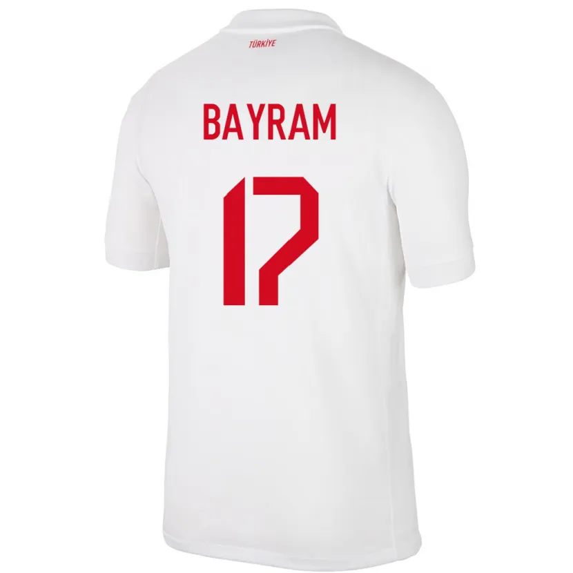 Danxen Heren Turkije Abdurrahman Bayram #17 Wit Thuisshirt Thuistenue 24-26 T-Shirt