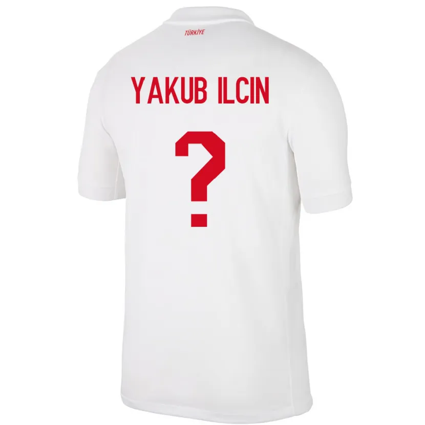 Danxen Heren Turkije Hasan Yakub İlçin #0 Wit Thuisshirt Thuistenue 24-26 T-Shirt