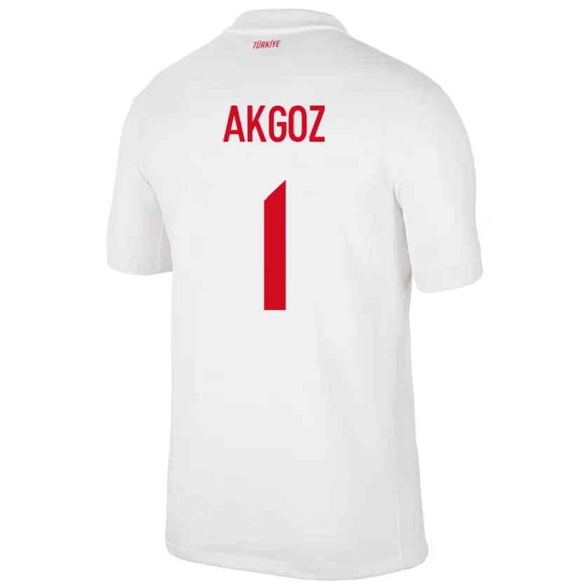 Danxen Heren Turkije Selda Akgöz #1 Wit Thuisshirt Thuistenue 24-26 T-Shirt