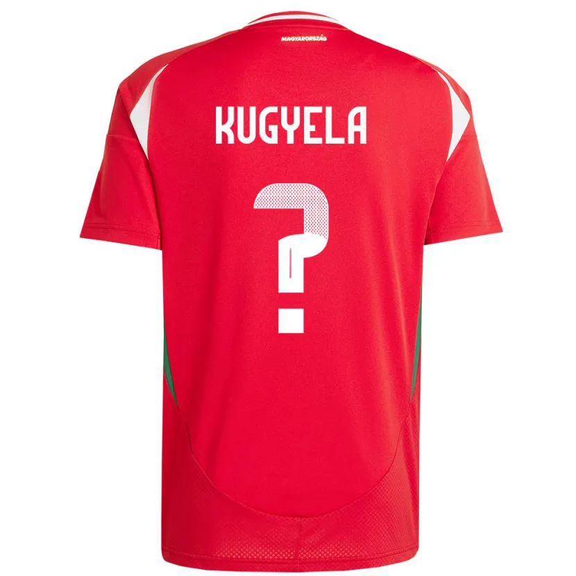 Danxen Heren Hongarije Zalán Kugyela #0 Rood Thuisshirt Thuistenue 24-26 T-Shirt