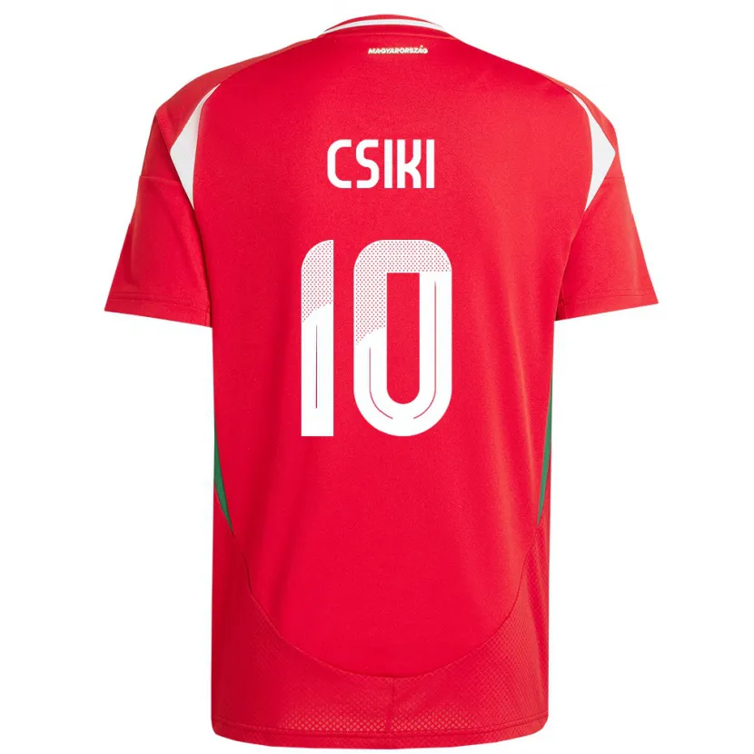 Danxen Heren Hongarije Anna Csiki #10 Rood Thuisshirt Thuistenue 24-26 T-Shirt