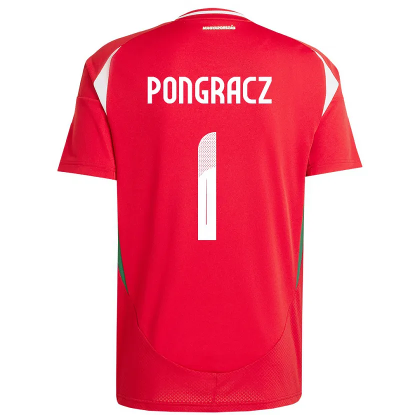 Danxen Heren Hongarije Agness Pongracz #1 Rood Thuisshirt Thuistenue 24-26 T-Shirt
