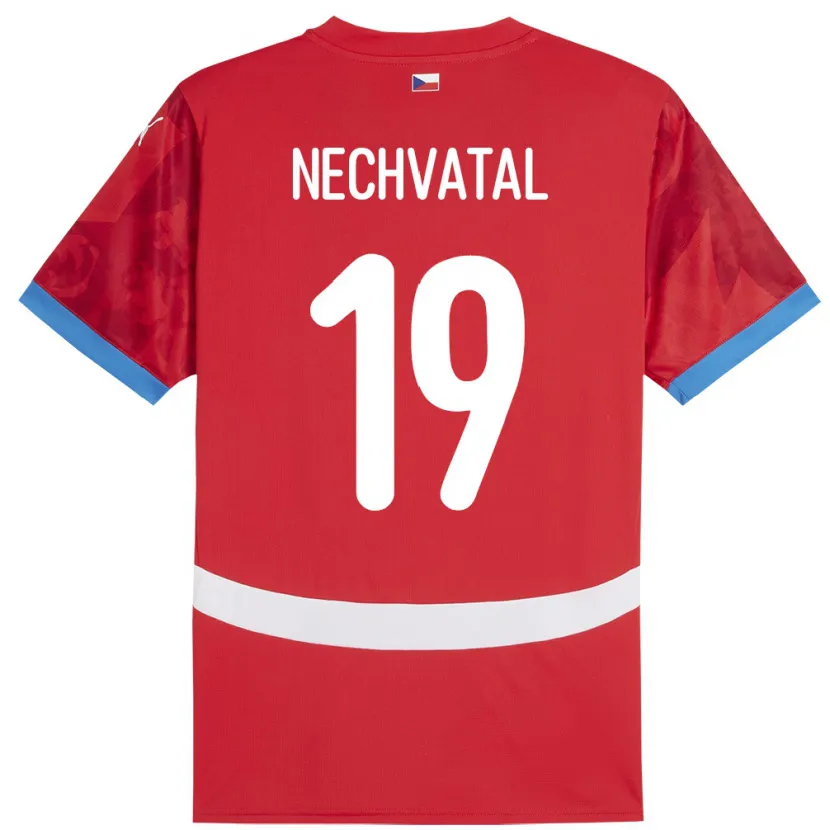 Danxen Heren Tsjechië Matyas Nechvatal #19 Rood Thuisshirt Thuistenue 24-26 T-Shirt