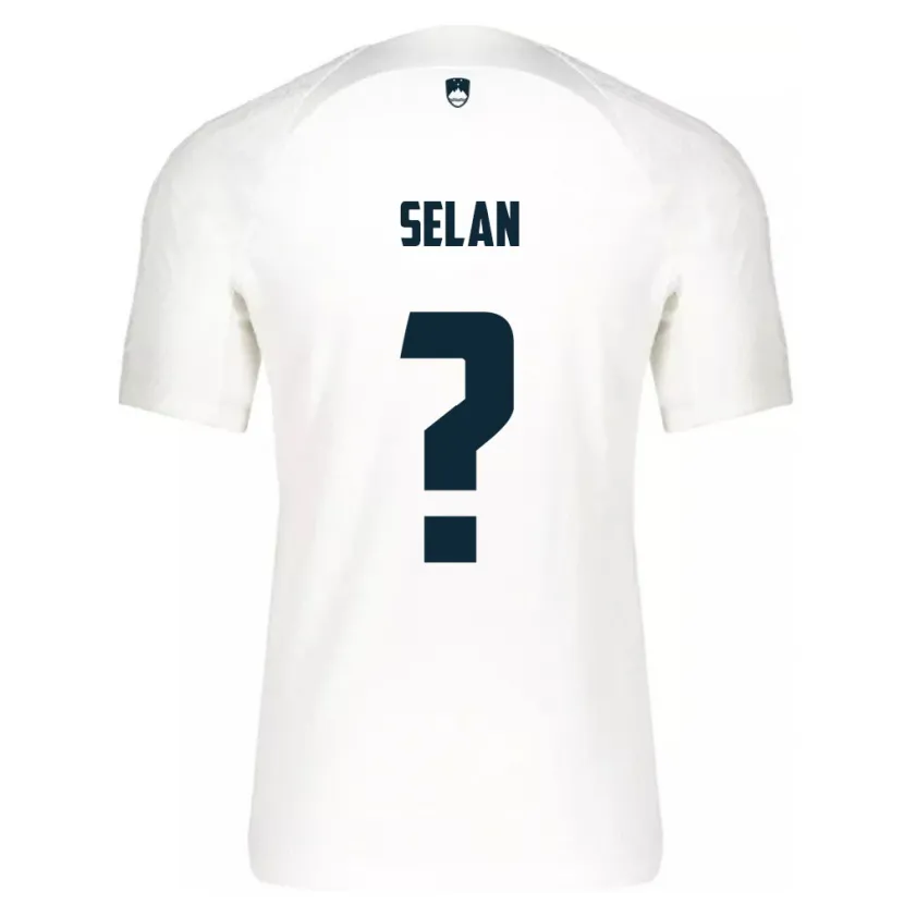 Danxen Heren Slovenië Beno Selan #0 Wit Thuisshirt Thuistenue 24-26 T-Shirt