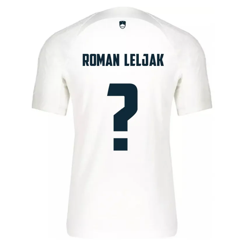 Danxen Heren Slovenië Nejc Roman Leljak #0 Wit Thuisshirt Thuistenue 24-26 T-Shirt
