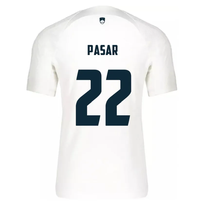 Danxen Heren Slovenië Melania Pasar #22 Wit Thuisshirt Thuistenue 24-26 T-Shirt