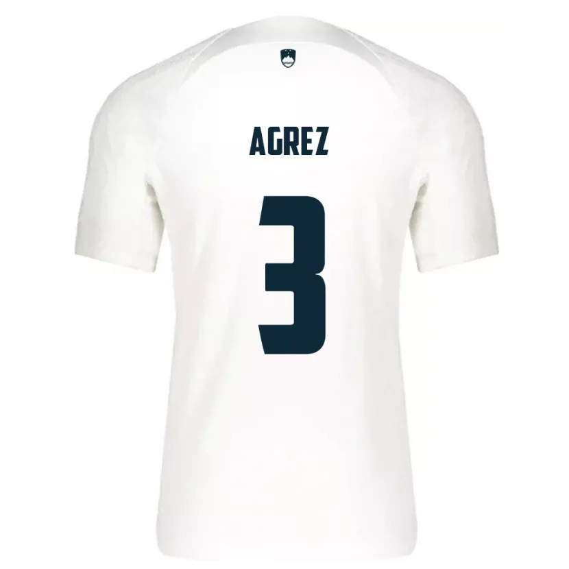 Danxen Heren Slovenië Sara Agrež #3 Wit Thuisshirt Thuistenue 24-26 T-Shirt