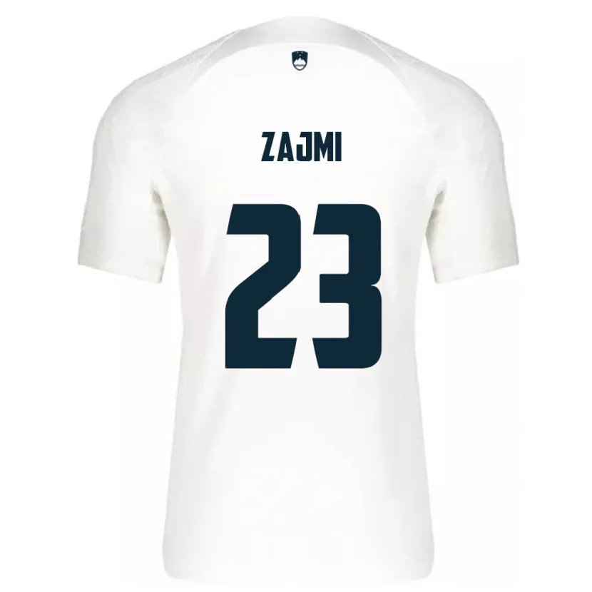 Danxen Heren Slovenië Luana Zajmi #23 Wit Thuisshirt Thuistenue 24-26 T-Shirt