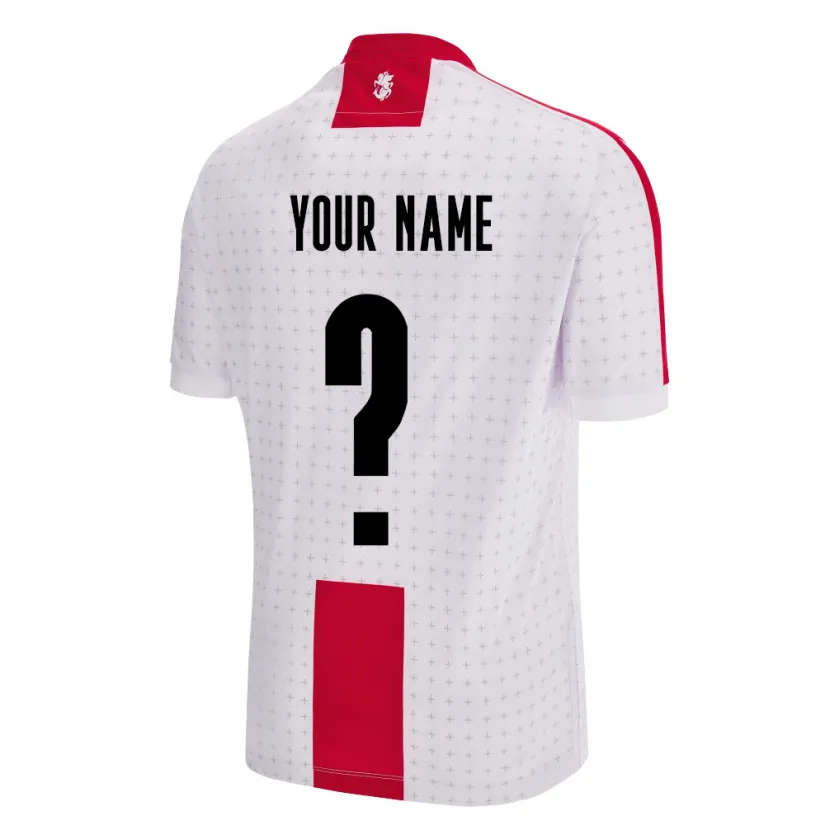 Danxen Heren Georgia Uw Naam #0 Wit Thuisshirt Thuistenue 24-26 T-Shirt