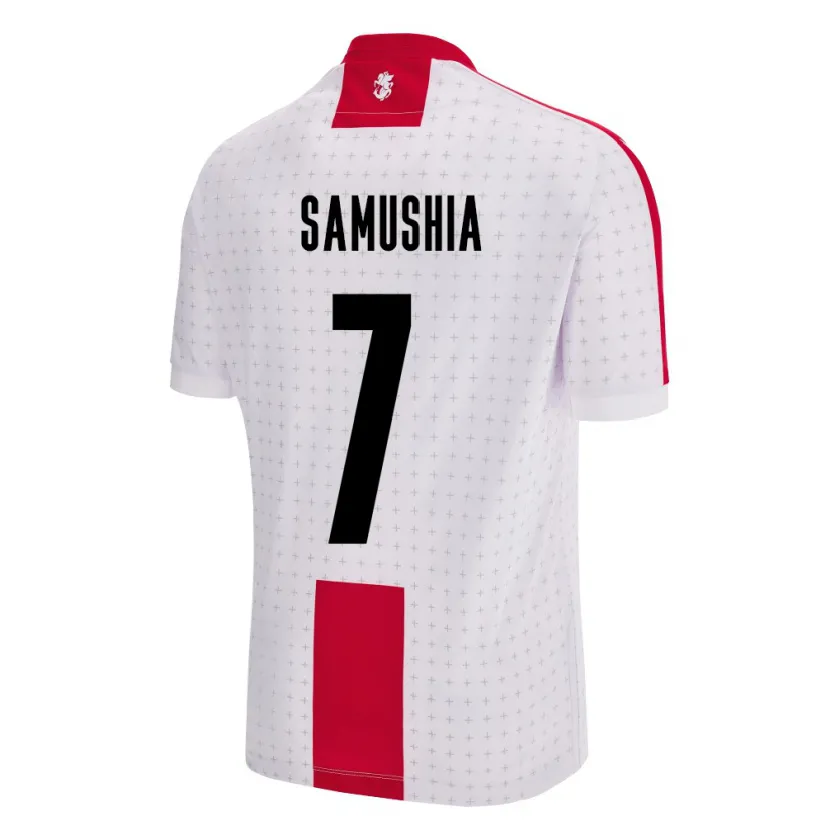 Danxen Heren Georgia Saba Samushia #7 Wit Thuisshirt Thuistenue 24-26 T-Shirt