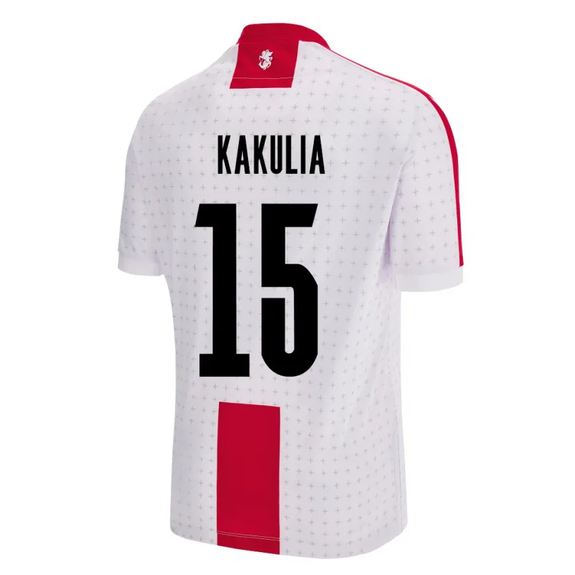 Danxen Heren Georgia Giorgi Kakulia #15 Wit Thuisshirt Thuistenue 24-26 T-Shirt