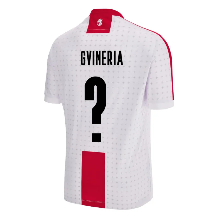 Danxen Heren Georgia Akaki Gvineria #0 Wit Thuisshirt Thuistenue 24-26 T-Shirt