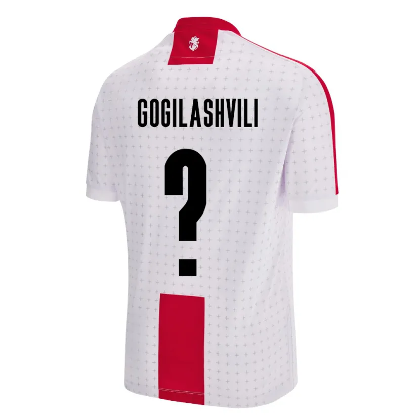 Danxen Heren Georgia Davit Gogilashvili #0 Wit Thuisshirt Thuistenue 24-26 T-Shirt