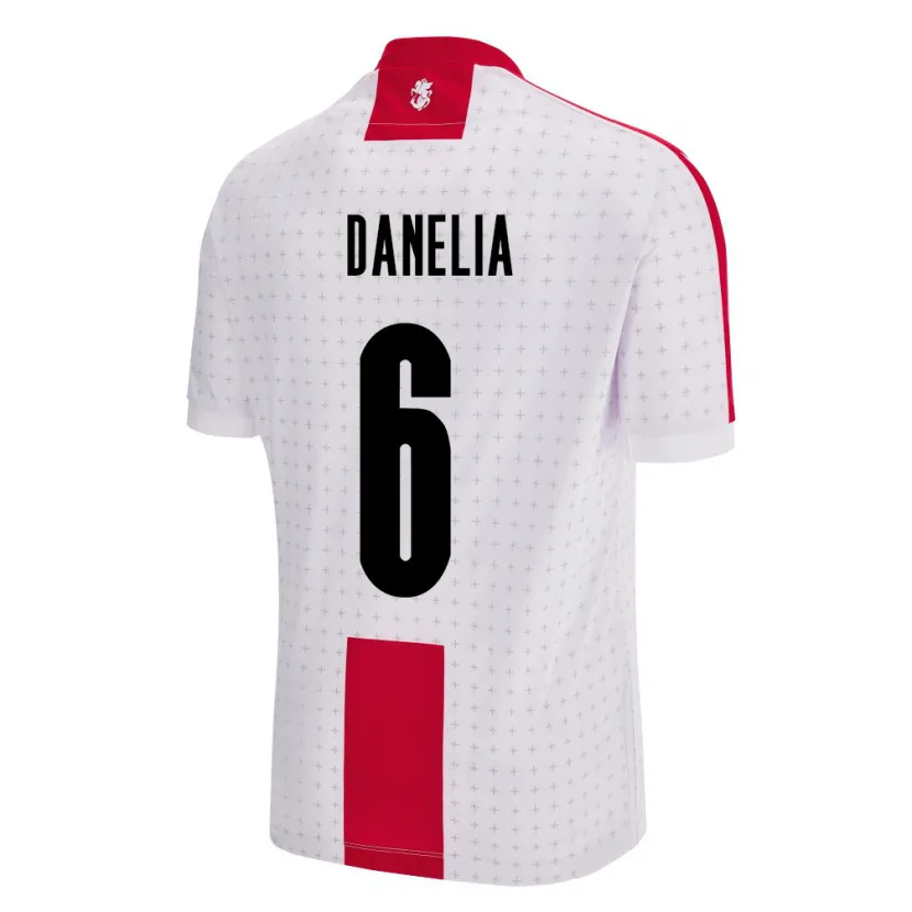 Danxen Heren Georgia Natia Danelia #6 Wit Thuisshirt Thuistenue 24-26 T-Shirt