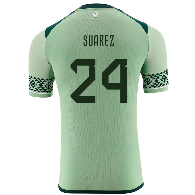 Danxen Heren Bolivia Marcelo Suárez #24 Licht Groen Thuisshirt Thuistenue 24-26 T-Shirt