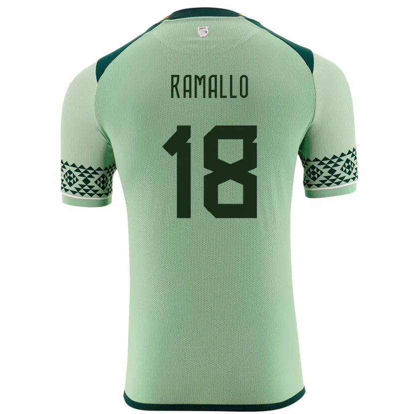 Danxen Heren Bolivia Rodrigo Ramallo #18 Licht Groen Thuisshirt Thuistenue 24-26 T-Shirt