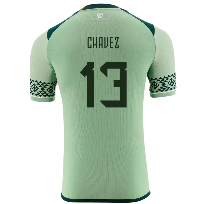 Danxen Heren Bolivia Lucas Chávez #13 Licht Groen Thuisshirt Thuistenue 24-26 T-Shirt